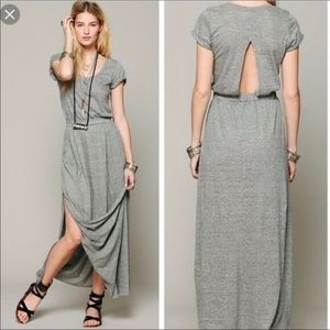 Free People Beach Gray Audrina Maxi Dress size Med